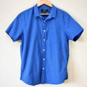 Forever 21| Blue button down short sleeve shirt